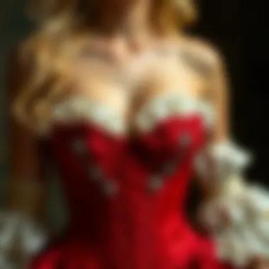 A historical depiction of corsetry through the ages, highlighting the evolution of style and design.