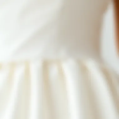 Fabric Texture and Design of the Party Dress Close-up of fabric texture highlighting the fit and design details