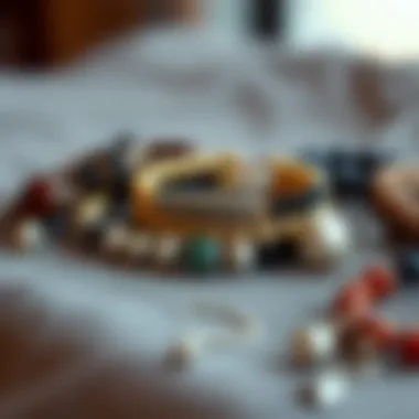 A collection of Aries ankle bracelets showcasing various materials