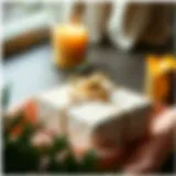 Elegant gift wrapped in unique paper