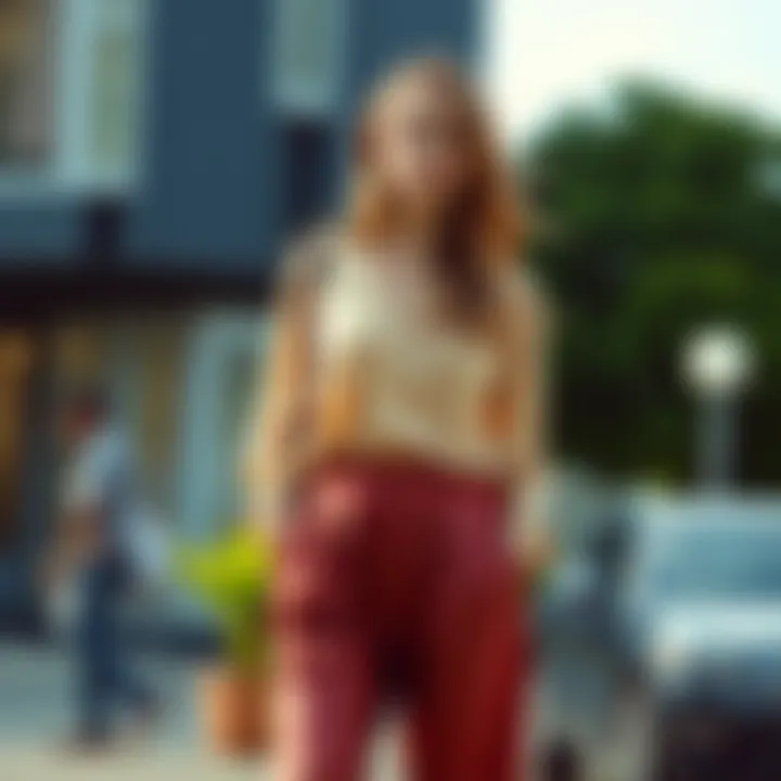 Casual Chic with Silk Casual look with silk trousers and a lightweight top