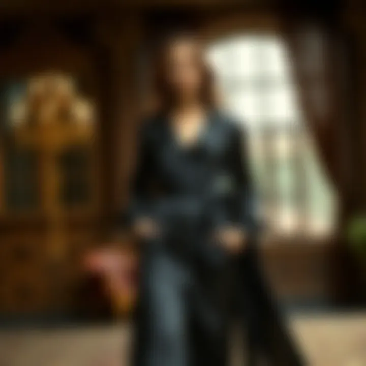 Sophisticated Silk Ensemble Elegant silk pants paired with a chic blouse