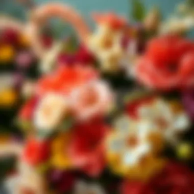 Color theory applied to floral wreaths with clip-on elements