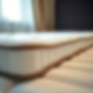 Close-up of materials used in anti-allergy mattress protectors