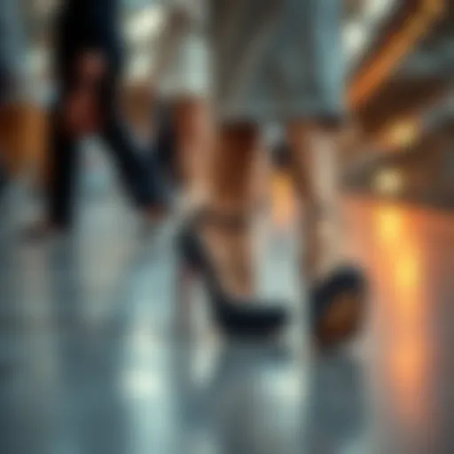 Historical origins of high heels in professional settings