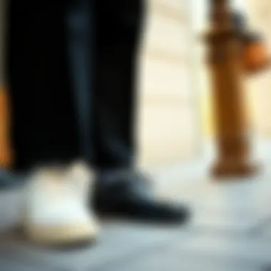 Fashion-forward individuals showcasing stylish shoes