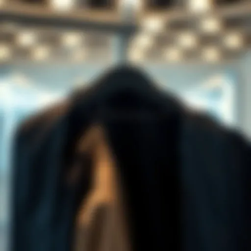 Detailed view of a garment bag showcasing its compartments and features