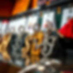 An elegant display of various initial letter keychains showcasing unique designs.