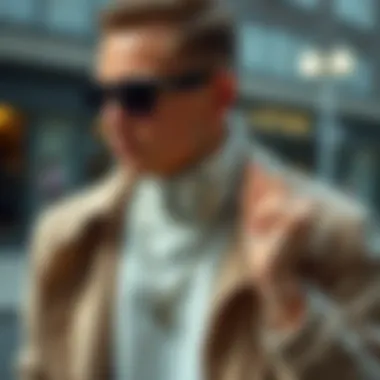 Initial Letter Keychain as a Fashion Statement A stylish individual using an initial letter keychain as a fashionable accessory.