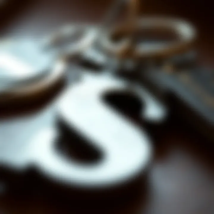 Artisan Craftsmanship in Initial Letter Keychains Close-up of a handcrafted initial letter keychain made from high-quality materials.