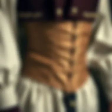 Historical waist-cinching garment from the past