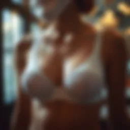 Innovative design of invisible bra cups showing versatility