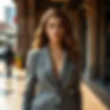 Elegant Missguided blazer showcasing tailored fit