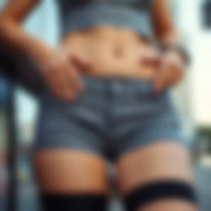 Stylish Biker Shorts for Tummy Control Stylish biker shorts showcasing tummy control features