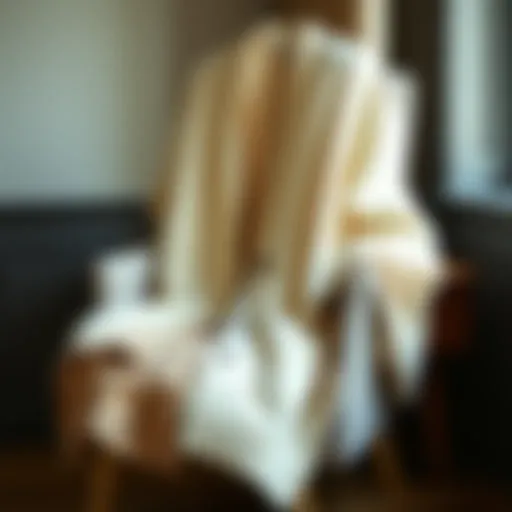 The Elegance of Oversized Comfort Elegant oversized cream cardigan draped stylishly over a chair
