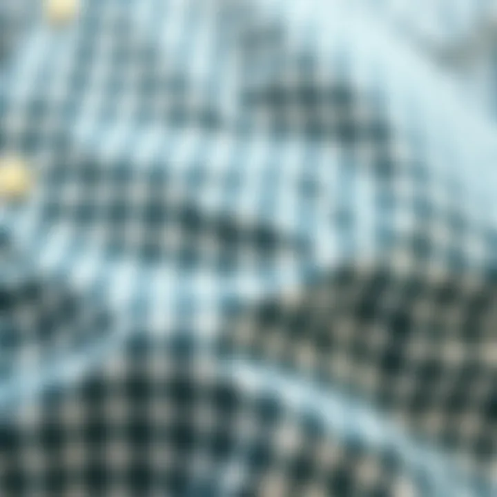 Exploring Gingham Fabric Characteristics Close-up of gingham fabric texture highlighting its unique pattern