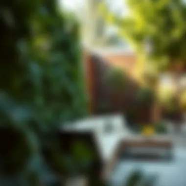 Comparison between artificial and natural privacy solutions in an outdoor setting