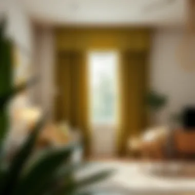 Sustainable fabric options for olive green valance curtains in modern decor