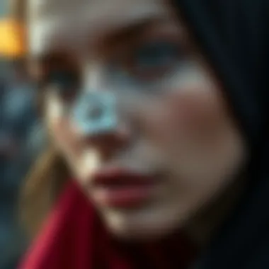 Elegant small flower nose stud with intricate design