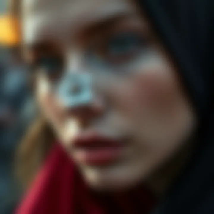 Elegant small flower nose stud with intricate design