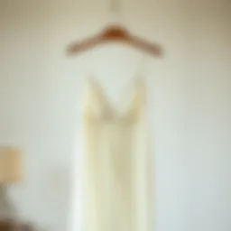 Elegant underwire slip dress showcased on a minimalist background