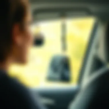 Handbag holder addressing user needs in a vehicle