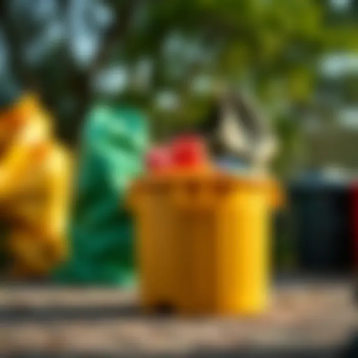 Materials of Waterproof Trash Bags Durable waterproof trash bag bins showcasing various materials