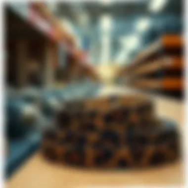 Close-up of eco-friendly manufacturing practices for leopard print belts