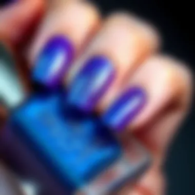Color transition phenomenon in thermal nail polish