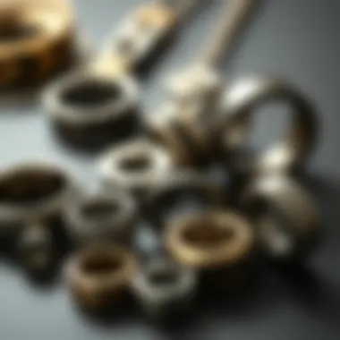 Diverse Styling Options in Titanium Jewelry Stylish arrangement of various titanium septum jewelry pieces