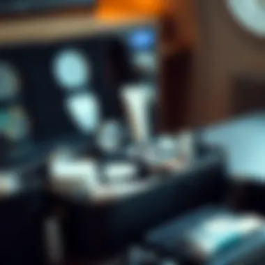 Sleek travel cosmetic organizer with compartments