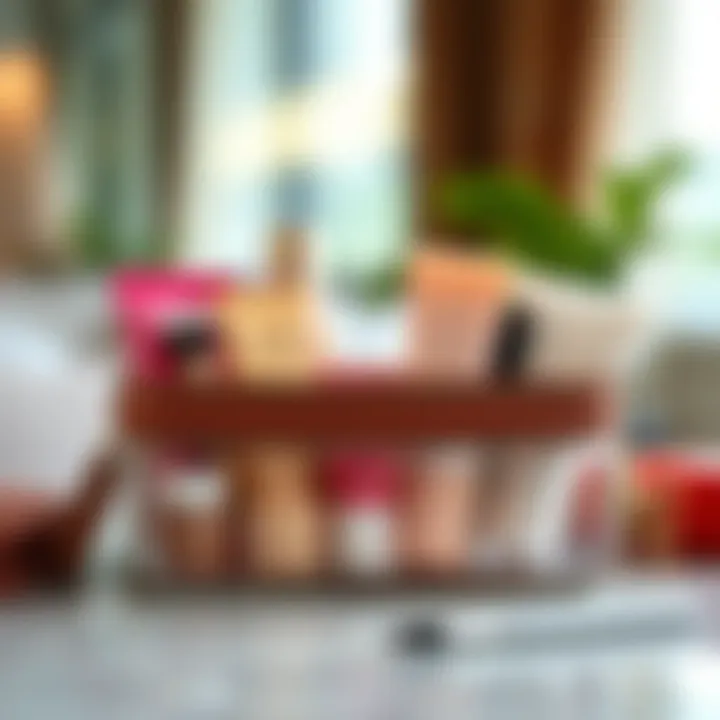 Durable materials of a travel cosmetic organizer