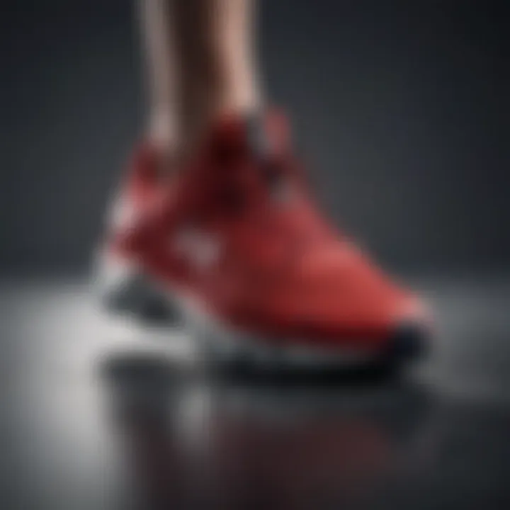 Close-up view of innovative cushioning technology in the HOVR Infinite