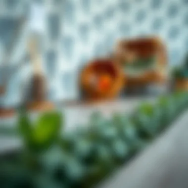 Eco-friendly counter gap strip options displayed with nature-inspired elements