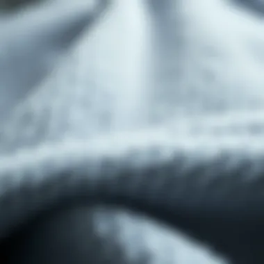 Close-up of microfibre fabric showcasing its texture