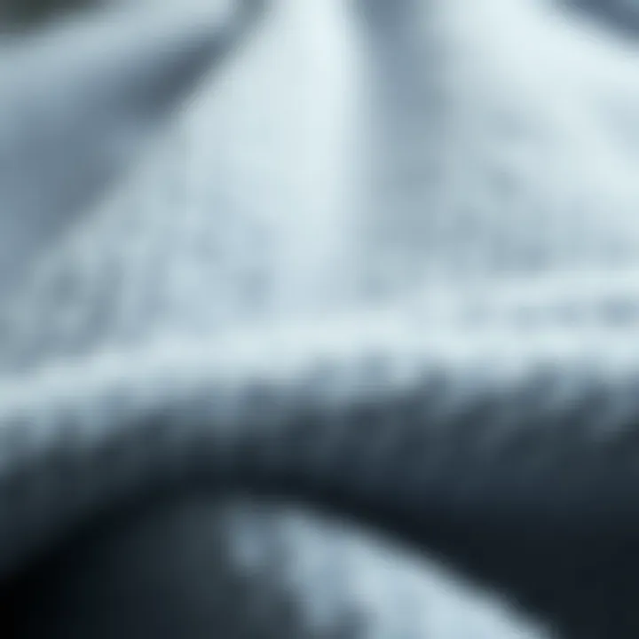 Close-up of microfibre fabric showcasing its texture
