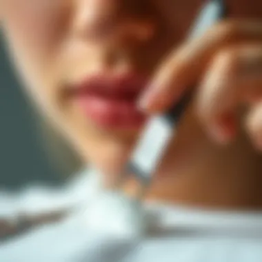 A person using a nail scraper with precision