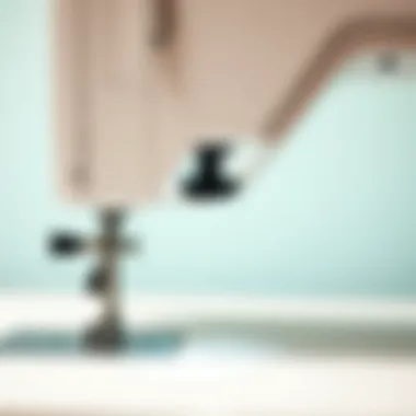Diagram illustrating the placement of the spool cap on a sewing machine