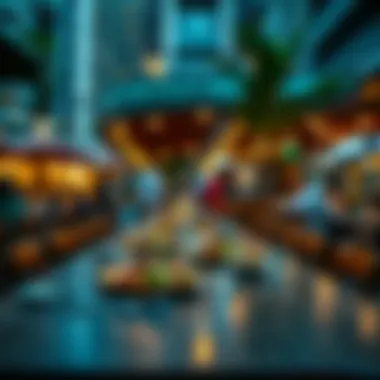 Urban outdoor dining setting featuring the portable fork