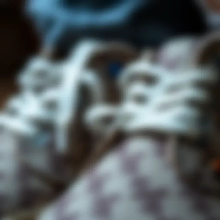 Close-up of Vans Moca detailing, highlighting craftsmanship