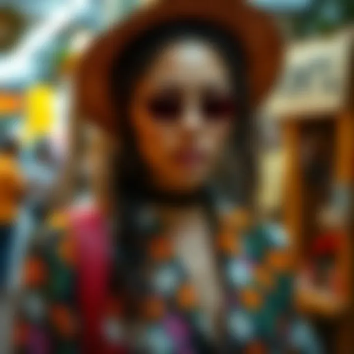 Eco-friendly outfit made from sustainable materials for EDM lovers